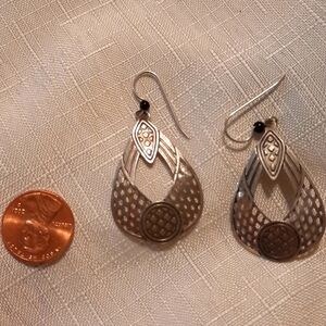 Sterling silver  lightweight earrings Texture